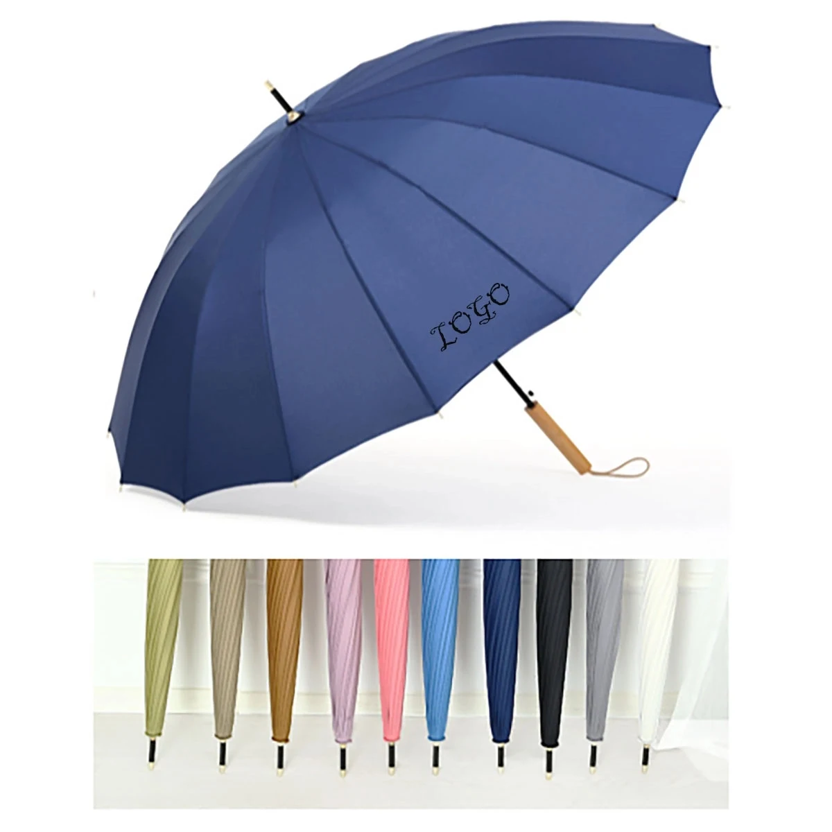 Windproof Auto Open Umbrella For Rain 1