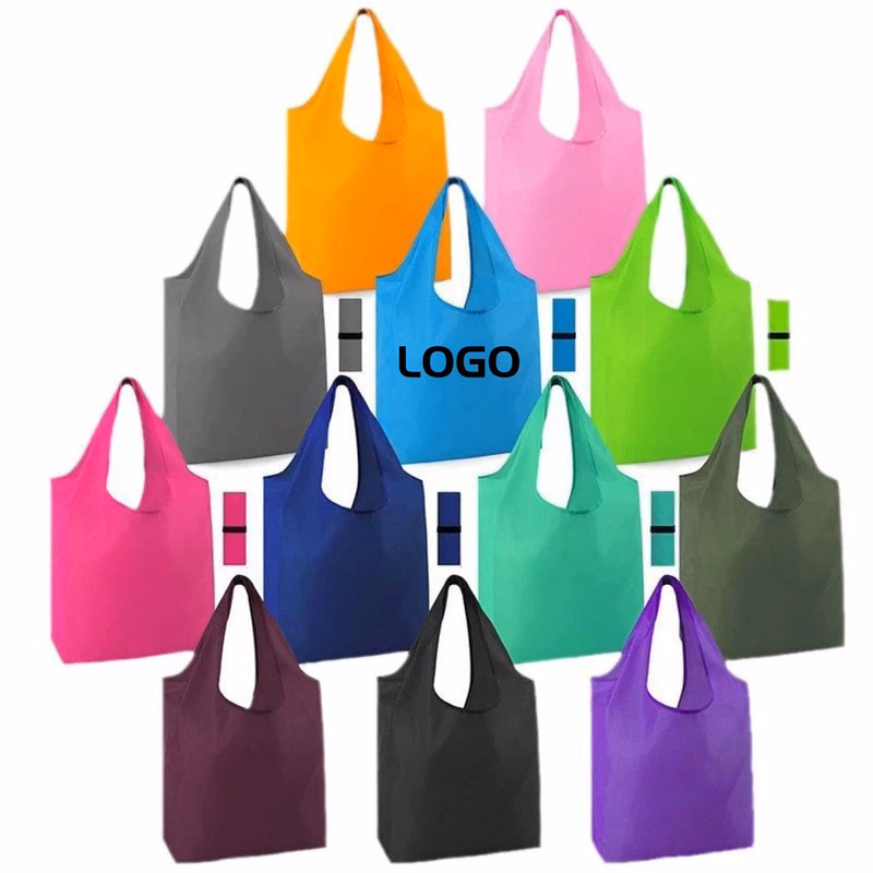 23 In Collapsible 210T Polyester Reusable Grocery Bag