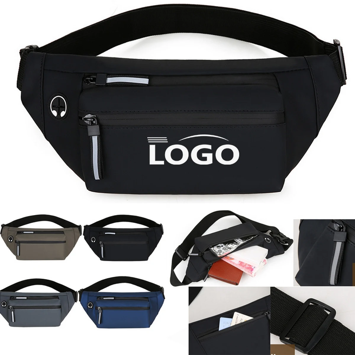 Outdoor Sports Cycling Men'S Crossbody Waist Bag 1