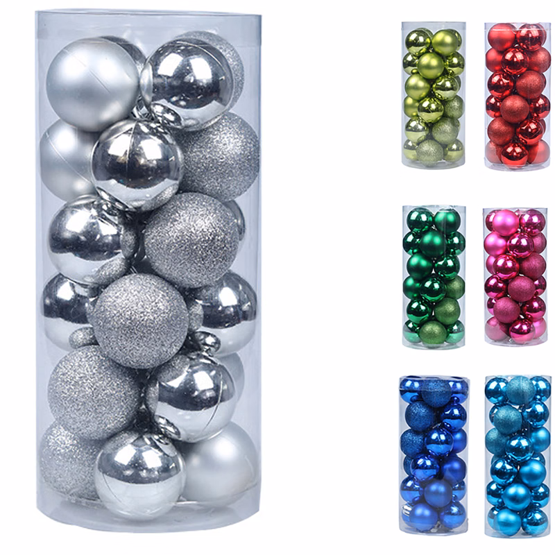 Festive Round Decorations 24-Pack