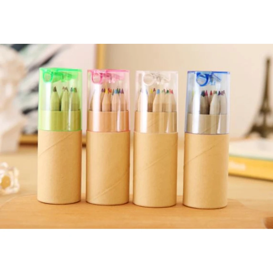 Color Pencils in Cardboard Tube 1