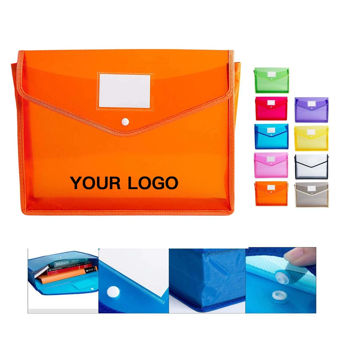 Snap Lock File Folder for Papers and Books 1