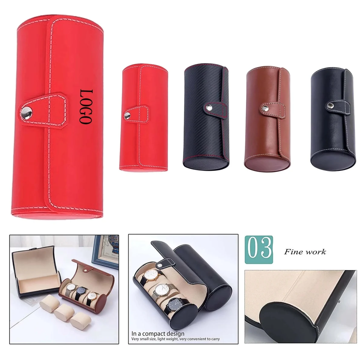 Leather Watch Storage Gift Box 1