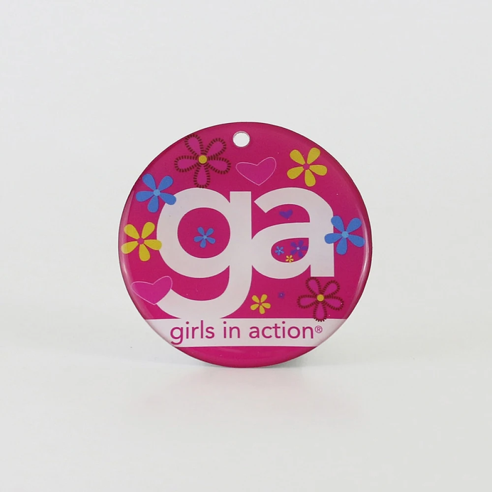 Charm with Hole Double Sided - 3.1 to 4 Sq. In. 1