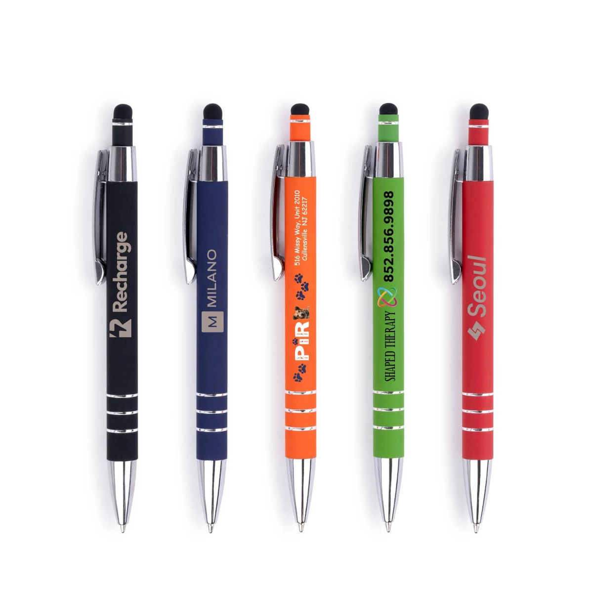 Small Batch -Karina Stylus Satin Soft Touch Click Metal Pen 1