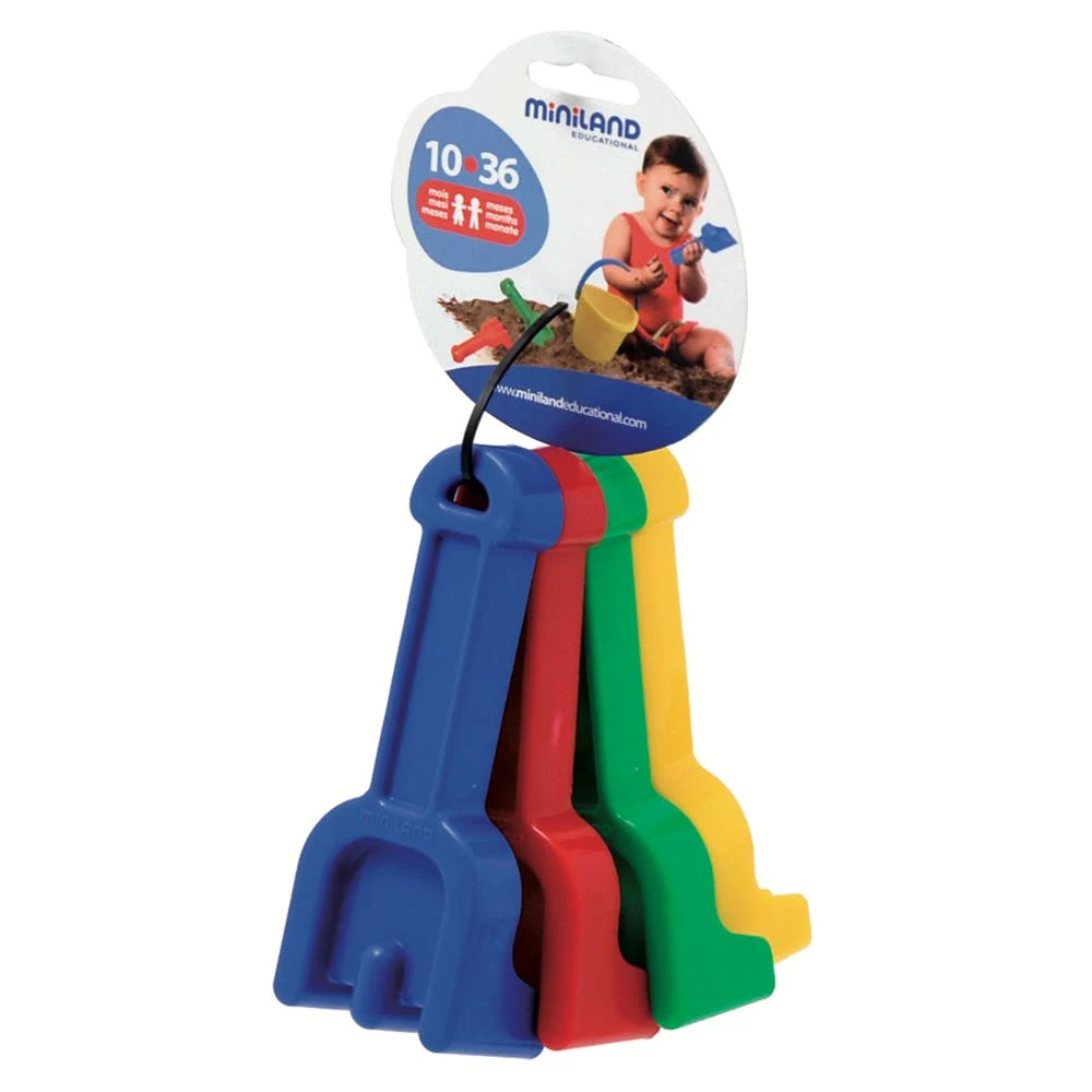 Baby Sand Rakes - 4 Pack Assorted 1