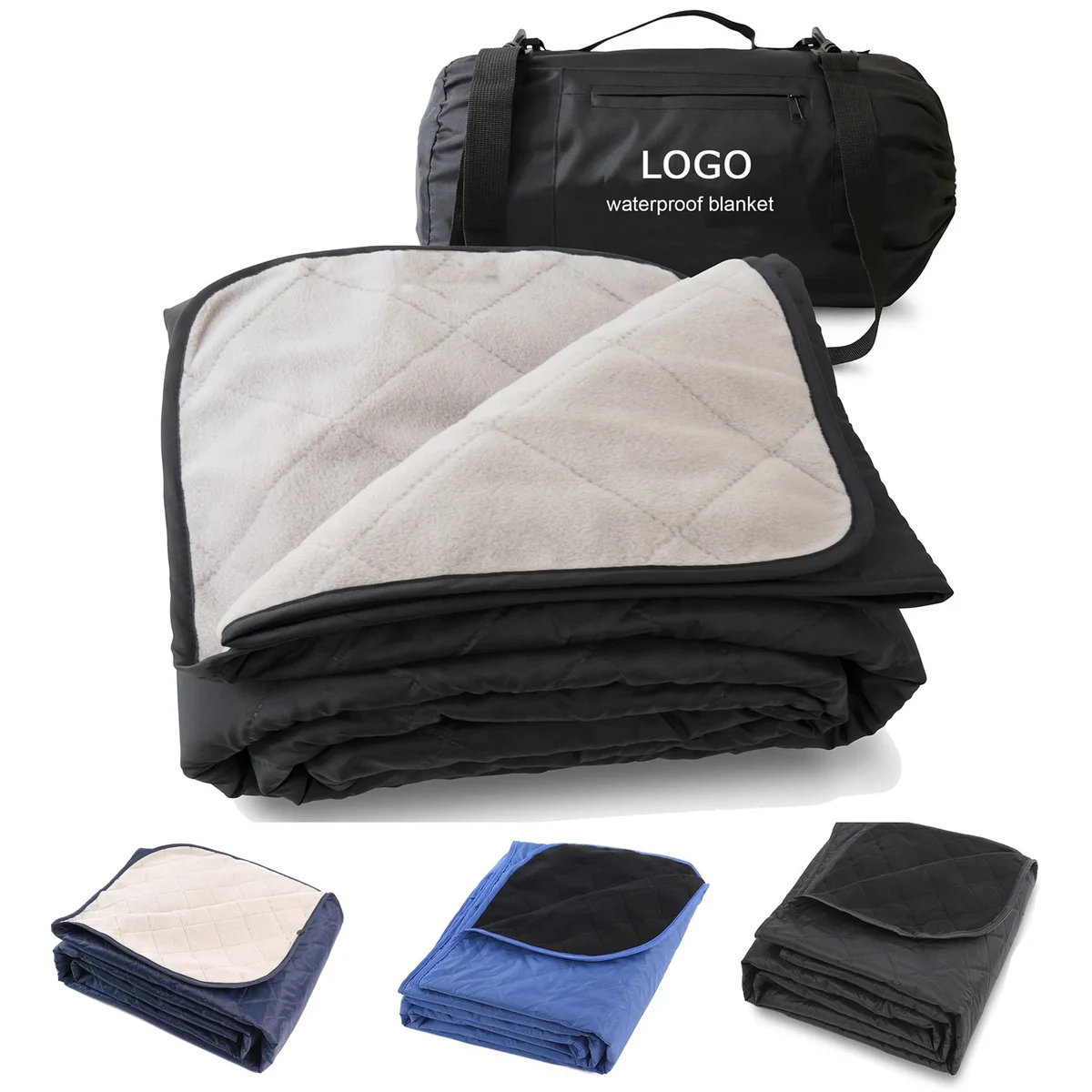 Foldable Waterproof Fleece Blanket 1