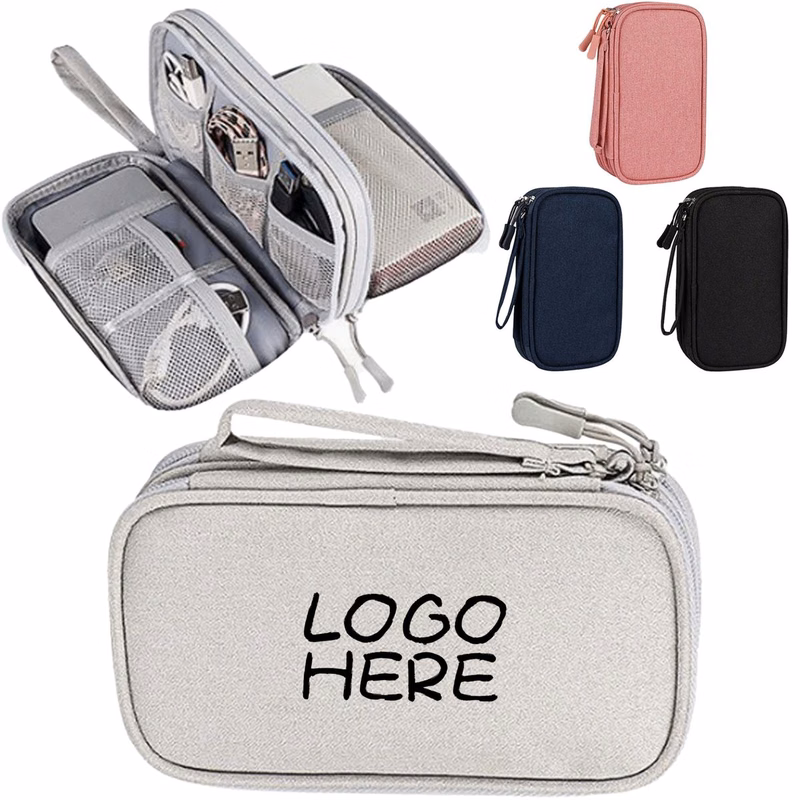 7*4 Inch Dual?Layer Cable Storage Case