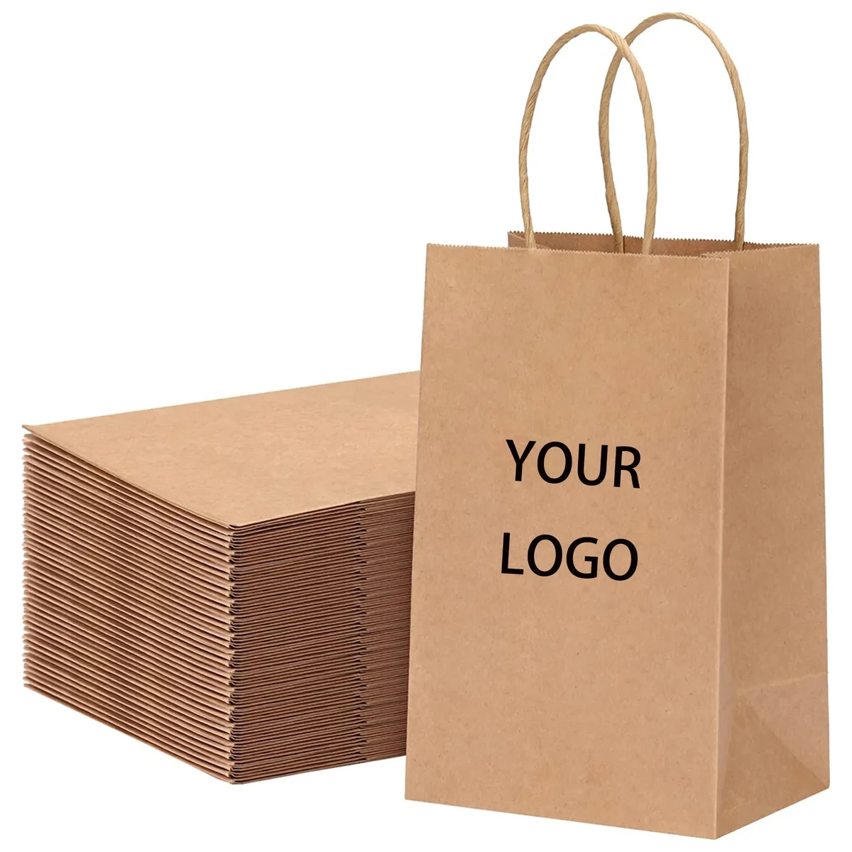 Brown paper bag with handle 1