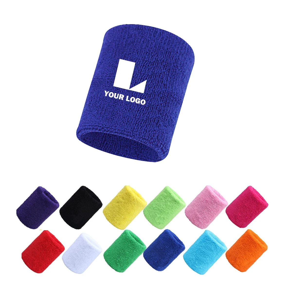 Embroidered Terry Cloth Sport Wristband 1