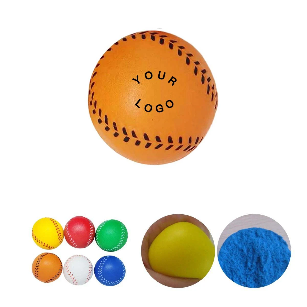 Durable PU Foam Baseball Squeeze Toy 1