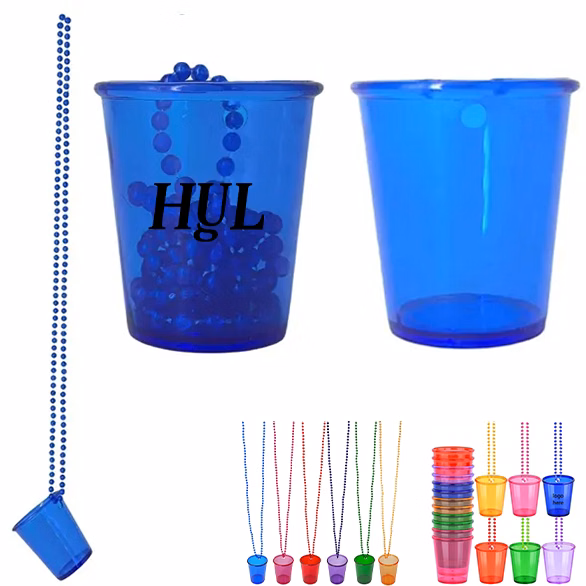 1.5 OZ Plastic Transparent Bead Chain Cup