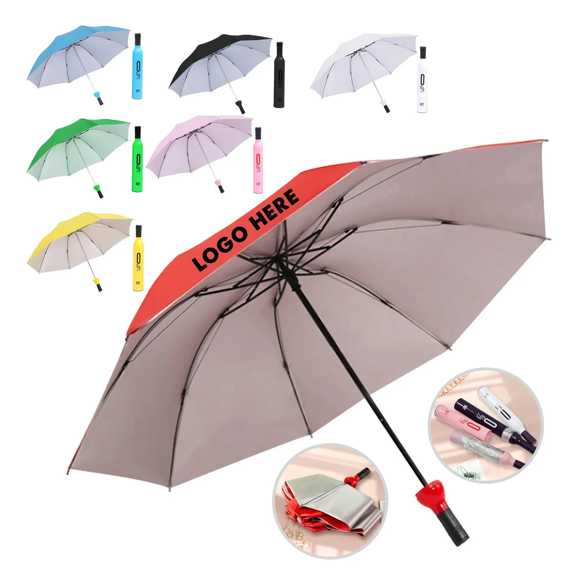 Creative Wine Bottle Shaped Umbrella 1