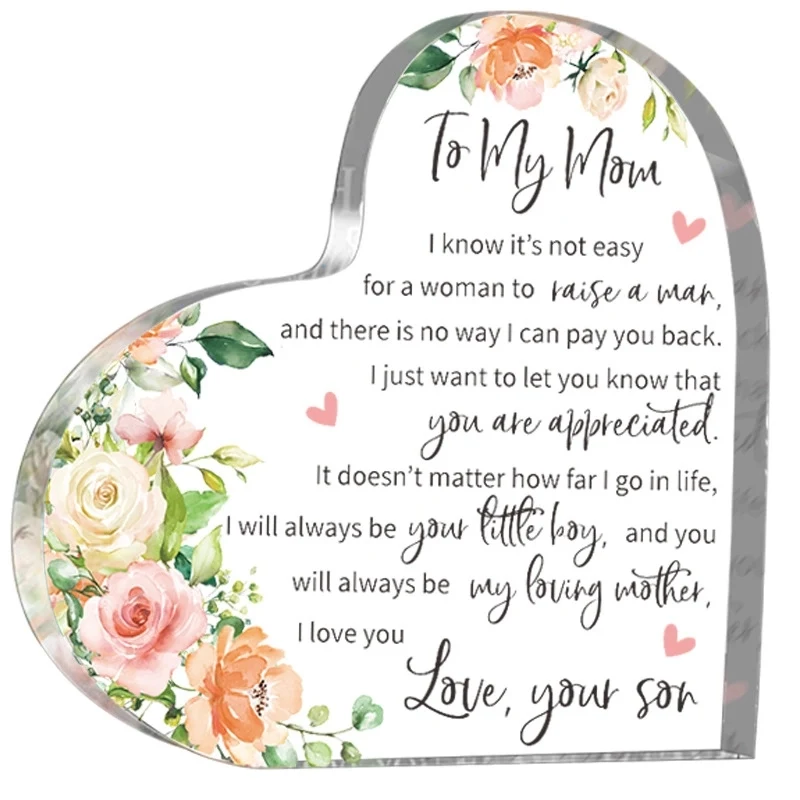 Acrylic Heart Paperweight Award 1
