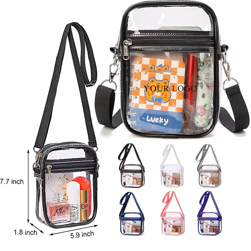 1 Shoulder Transparent PVC Cosmetic Bag