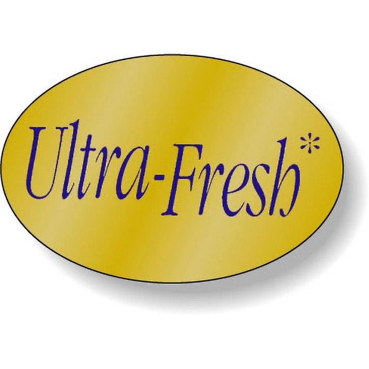 Dull Gold Foil Paper Flexo-Printed Stock Oval Roll Labels (1"x1.5") 1