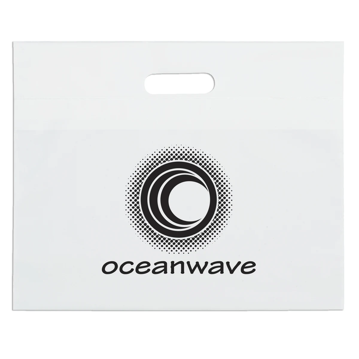 Die Cut Handle Bag - 16W x 13H - Flexo Ink Print 1