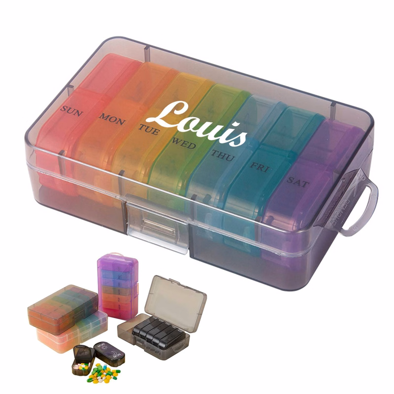 BPA Free Weekly Travel Pill Box Organizer