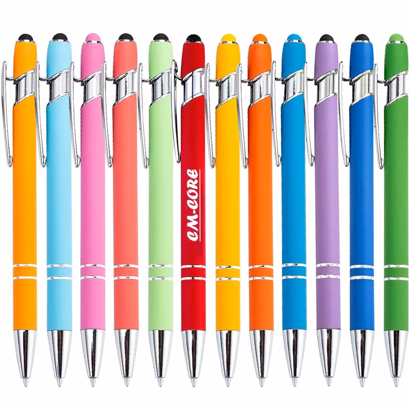 Rubberized Soft Touch Ballpoint Metal Pen