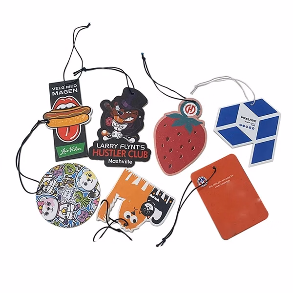 Custom Cotton Paper Air Fresheners with Fragrance Choice — Branded Scent Giveaway