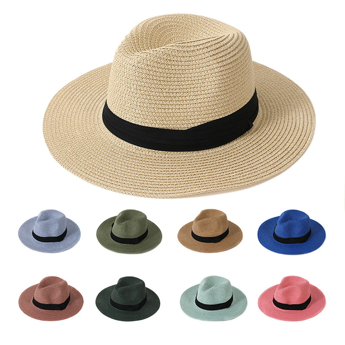 Custom Panama Straw Hats, custom hat with logo imprint 1