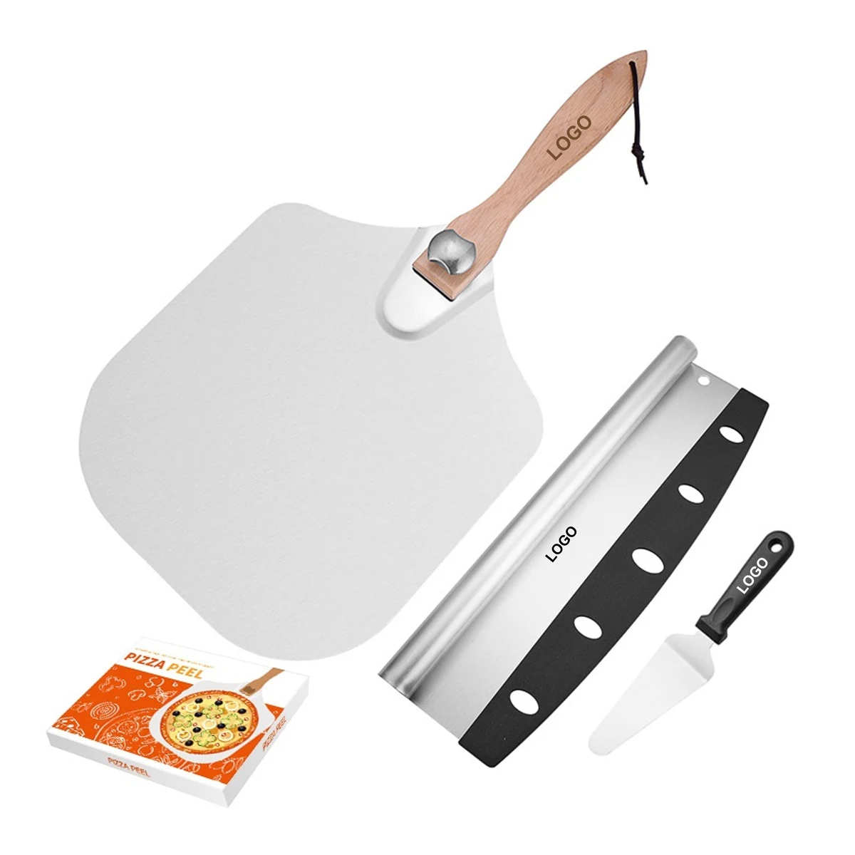 Pizza Peel Cutter and Server Set (direct import) 1