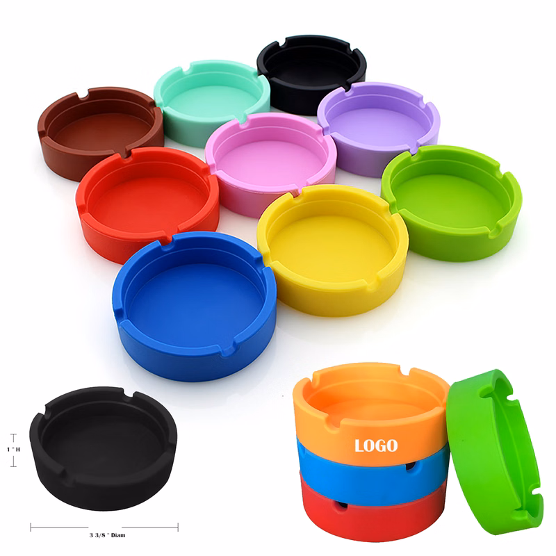 High Temperature Resistant Round Silicone Ashtray