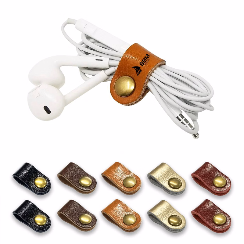 Genuine Leather Cord Organizer