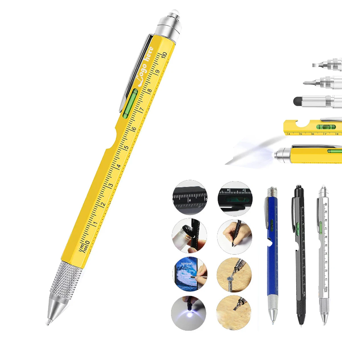 Multifunction Pen - 9 Tools, LED Included 1