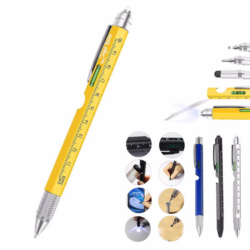 Multifunction Pen - 9 Tools, LED Included