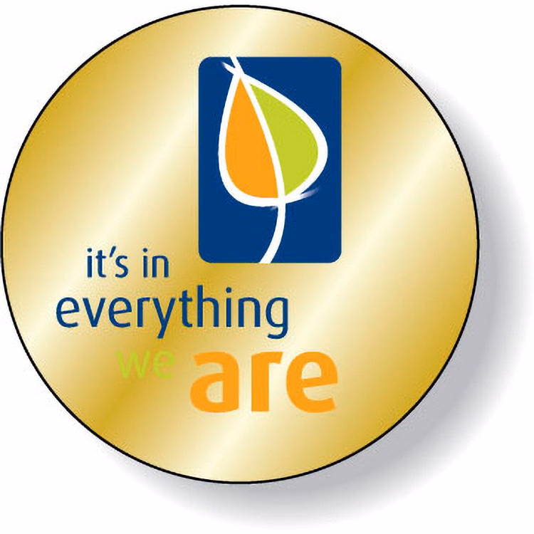 Bright Gold Foil Paper Roll Labels Stock Circle (1.75" Dia.)