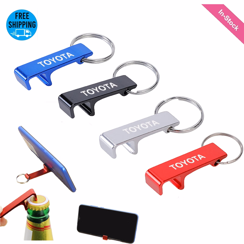 Keychain Bottle Opener Cell Phone Stand for Desktop