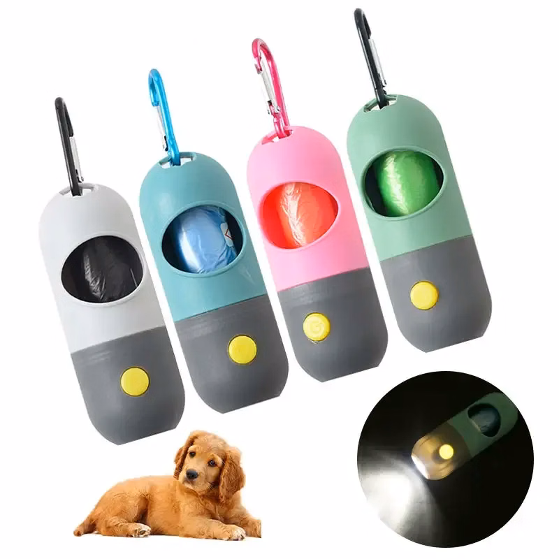 1.7"x4.3" Poop Bag Dispenser With LED Flashlight