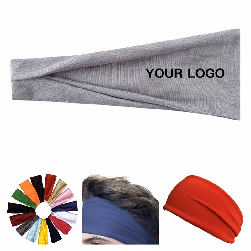 Stretchy Polyester Sports Sweat Headband