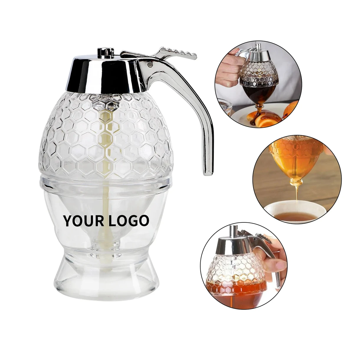 MOQ 50 No-Drip Honey Syrup Dispenser 1