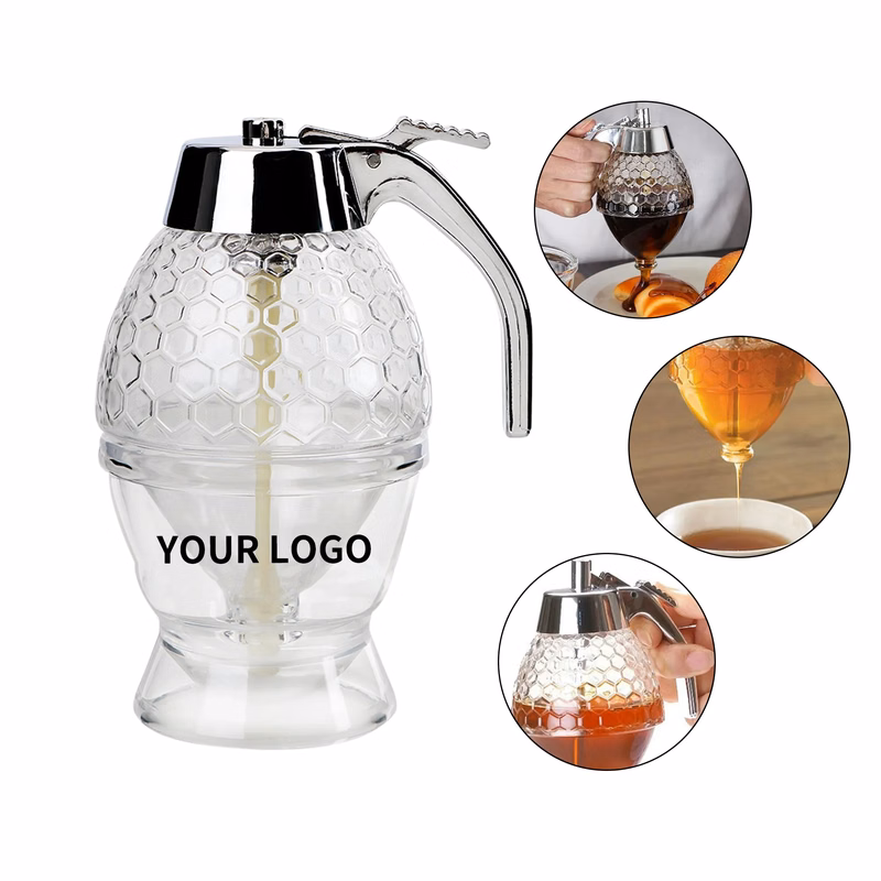 MOQ 50 No-Drip Honey Syrup Dispenser