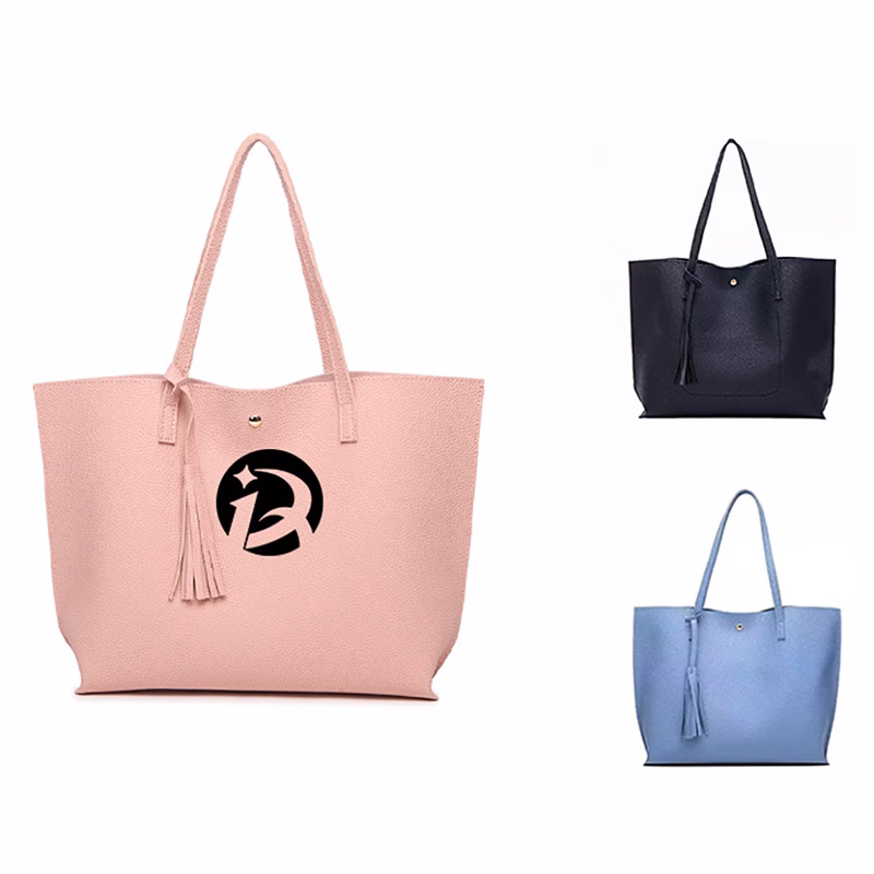Women's Soft Faux Leather Tote Shoulder Bag