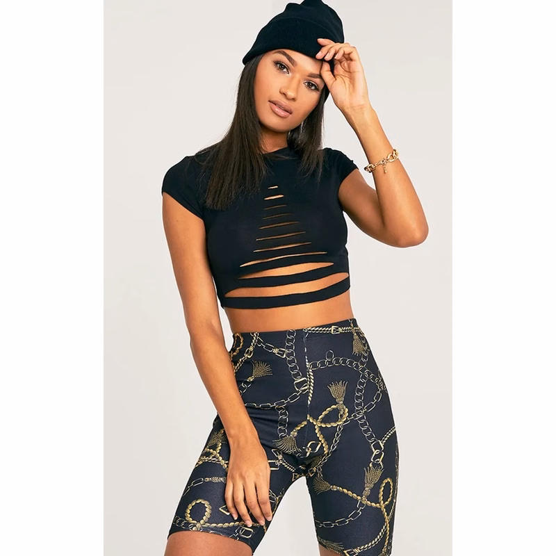 Stylish Torn Crop Top