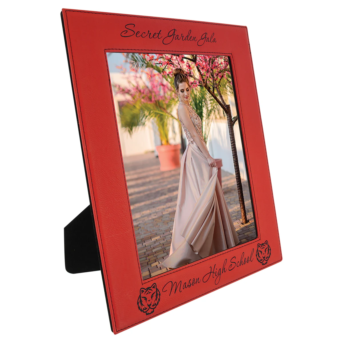 8" x 10" Red Leatherette Photo Frame 1