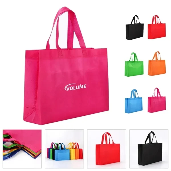 Custom Non-Woven Tote Bag 16"x12"x4" with Full-Color Imprint — Eco Shopper 1