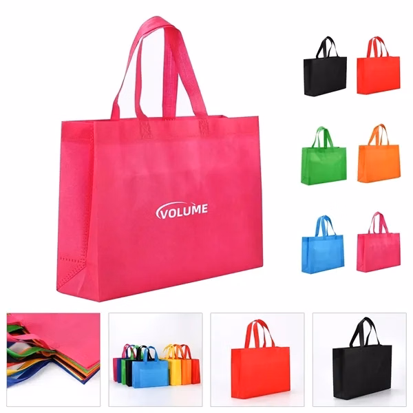Custom Non-Woven Tote Bag 16"x12"x4" with Full-Color Imprint — Eco Shopper