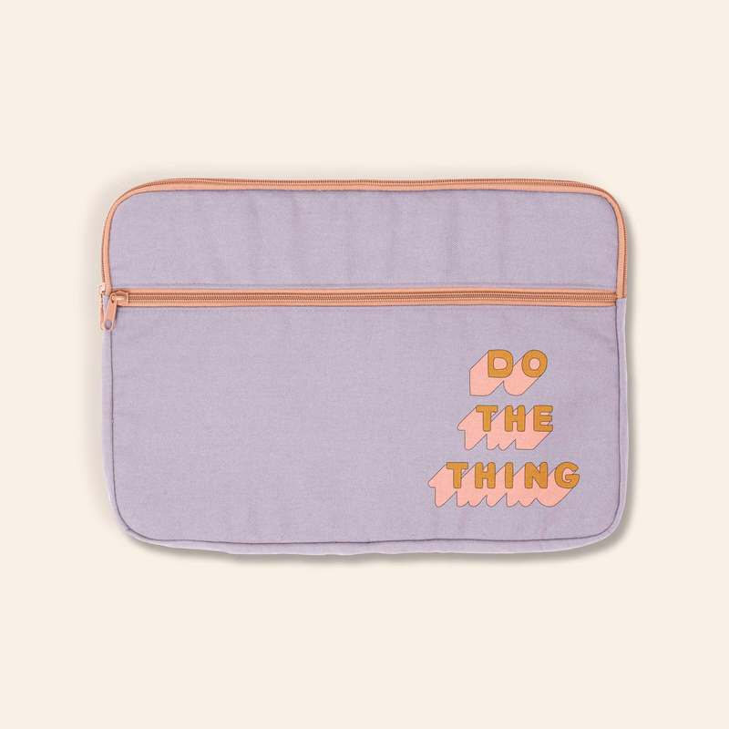 ZIPPERED POCKET LAPTOP SLEEVES - COLORED CANVAS - SMALL - 13"