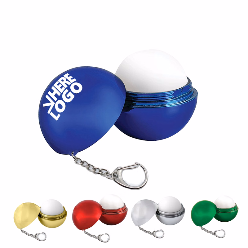 MOQ 20 Metallic Lip Balm Keyring Lip Care