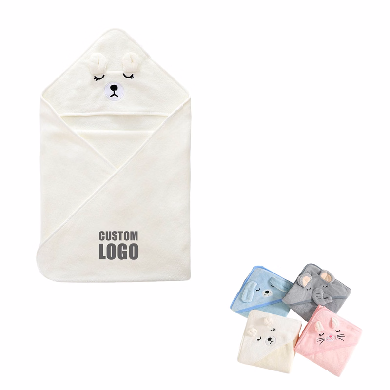 MOQ 10 pcs Cartoon Hooded Kids Bath Towel