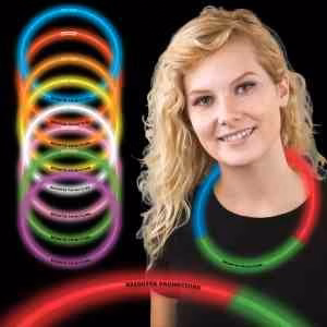 Red Green & Blue 22" Superior Triple Color Light Up Necklace