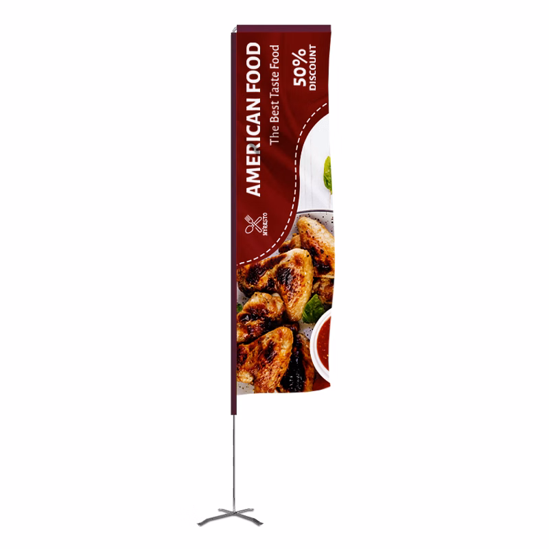 Elbow Banner™ Rectangle Flag Only - Double-Sided, Pro Sleeve - 8.5'