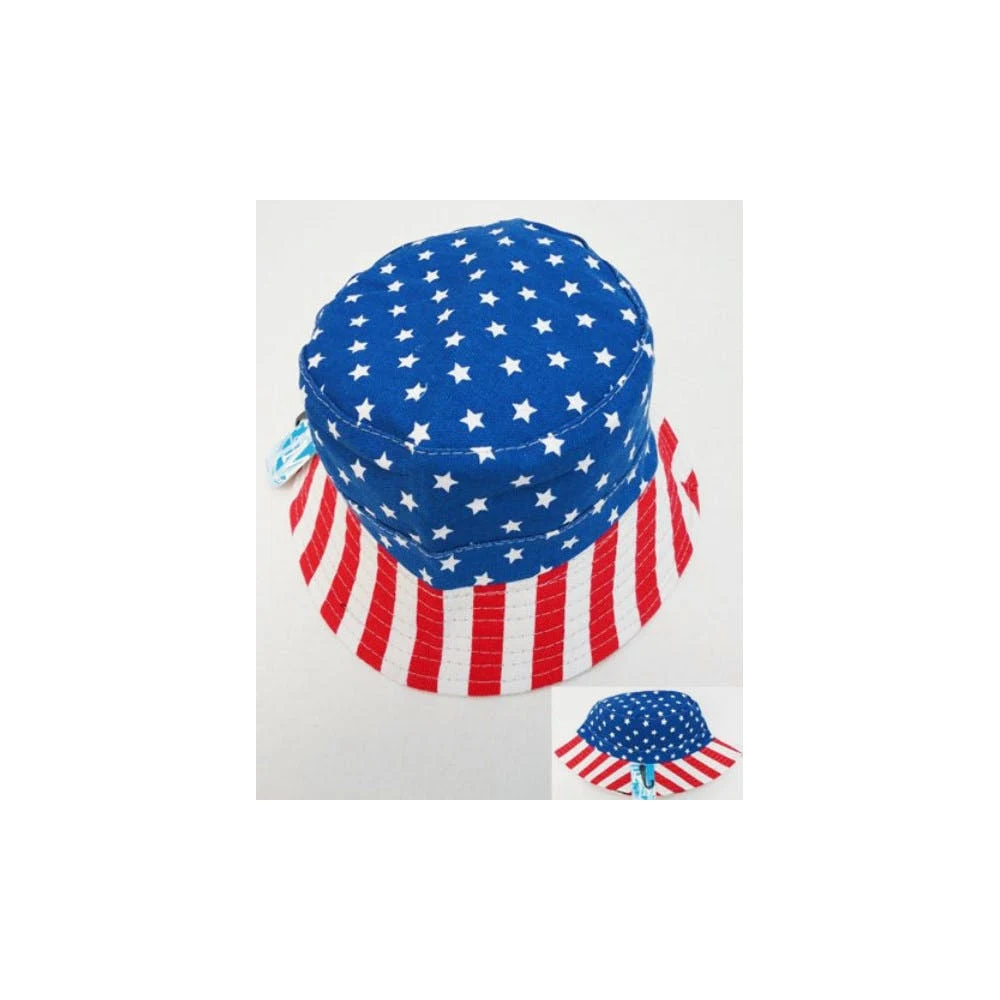 American Flag Print Bucket Hats 1