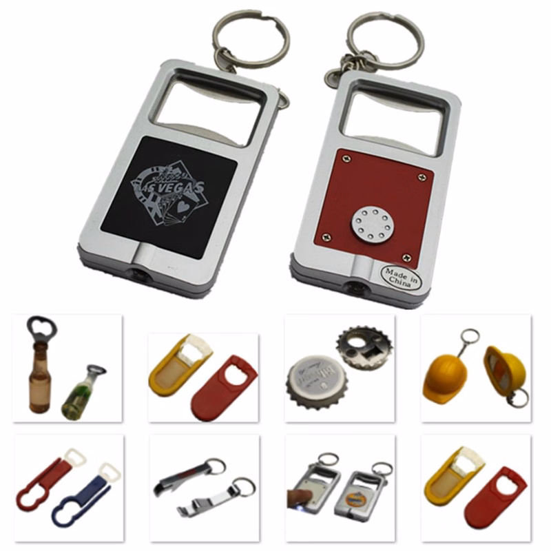 3-in-1 Bottle Opener With Flashlight And Key Ring