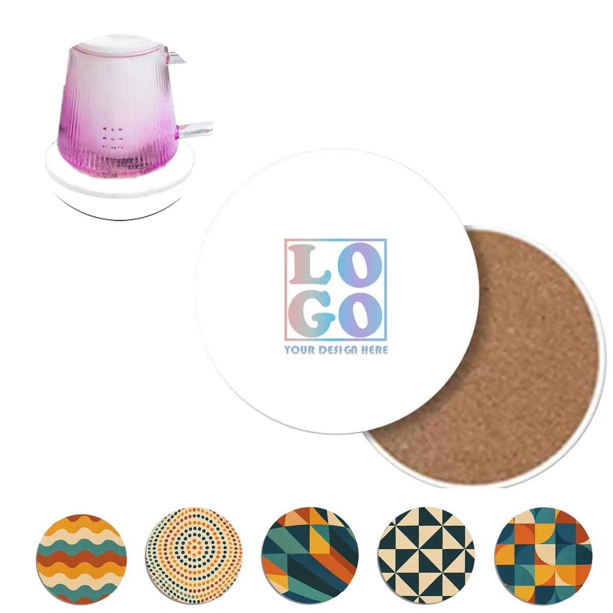 Full Color Ceramic Coaster 1