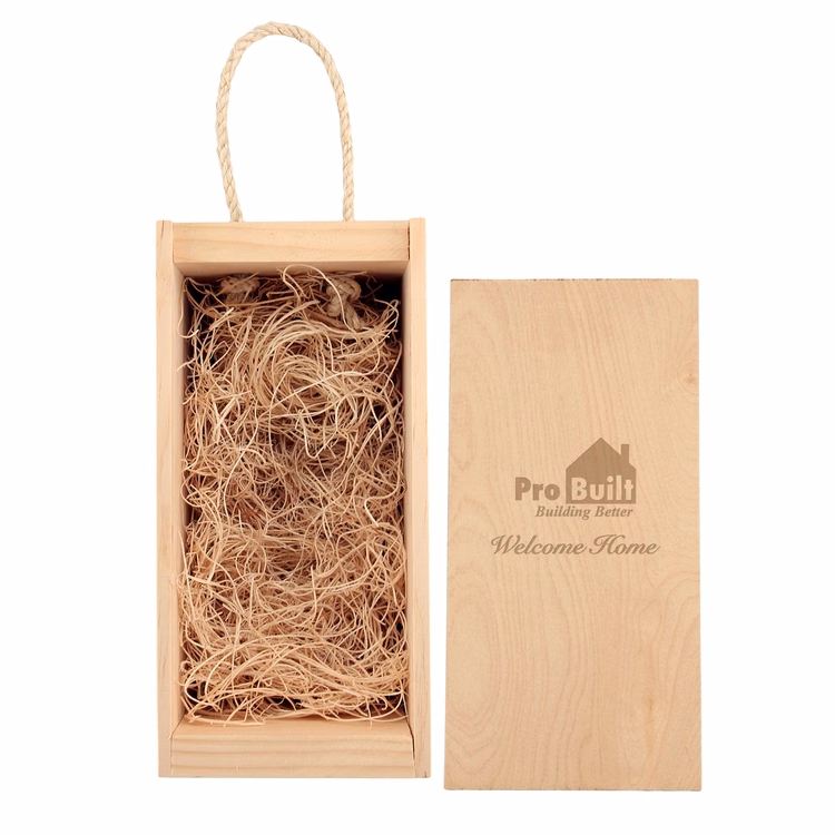 Rustic Laser-Engraved Patrón/Romeo Wood Box